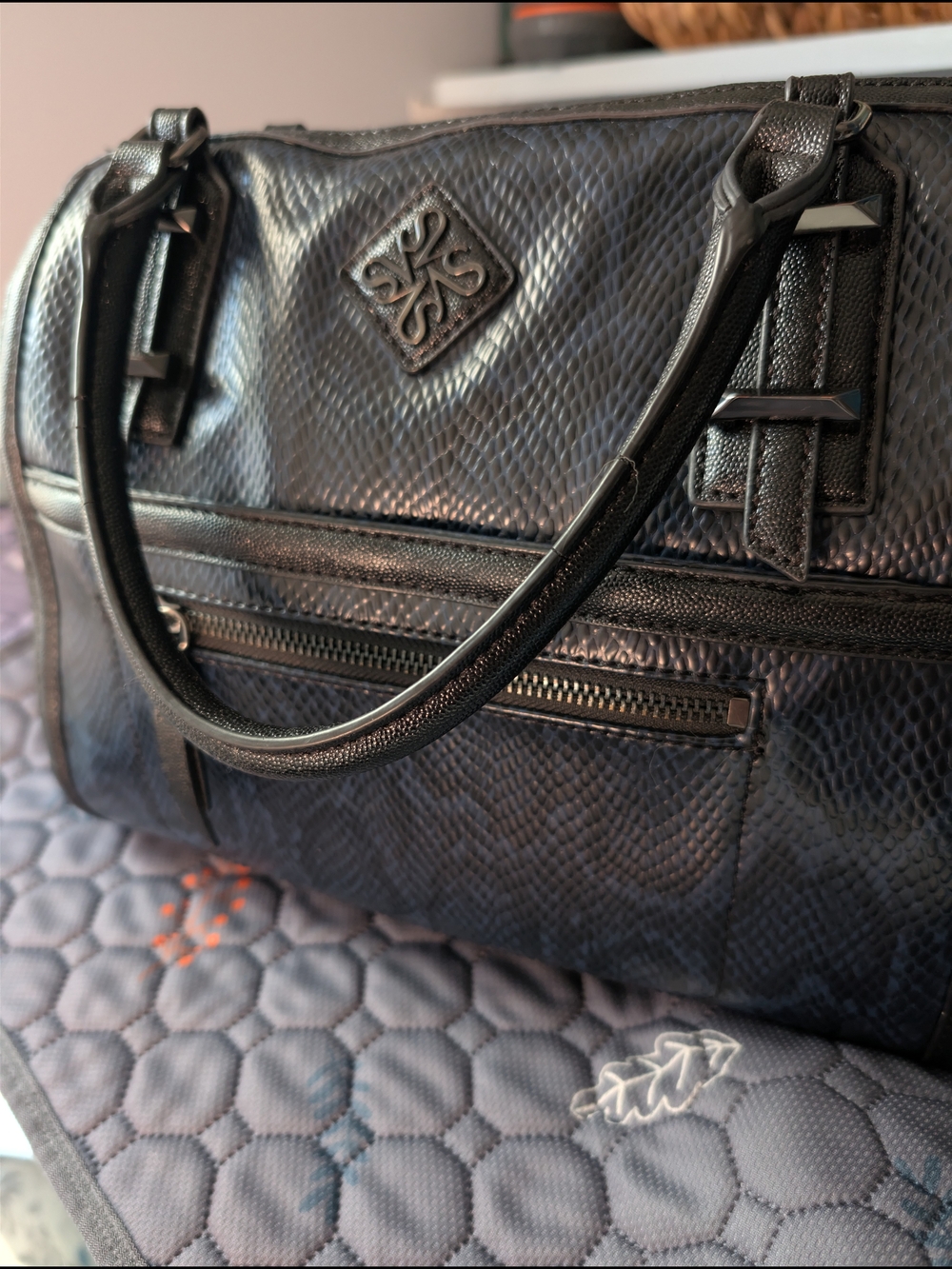 Designer Bag - Quilted Leather Look